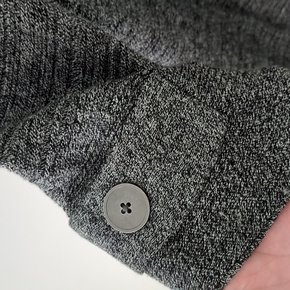 Nic+Zoe Long Line Cotton Blend Minimalist gray open front cardigan Office Career - Picture 4 of 8